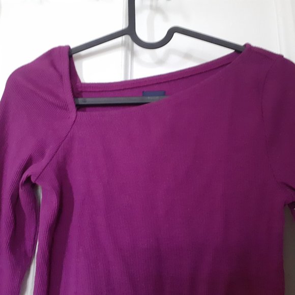 Rib Asymmetric Top, GAP, XS, NWT, new, Purple shock - Picture 7 of 8